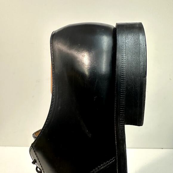 VGUC Rancourt & Co. x Cole Haan Cap Toe Derby Black Calf Maine USA 11 Wide E - Picture 10 of 13